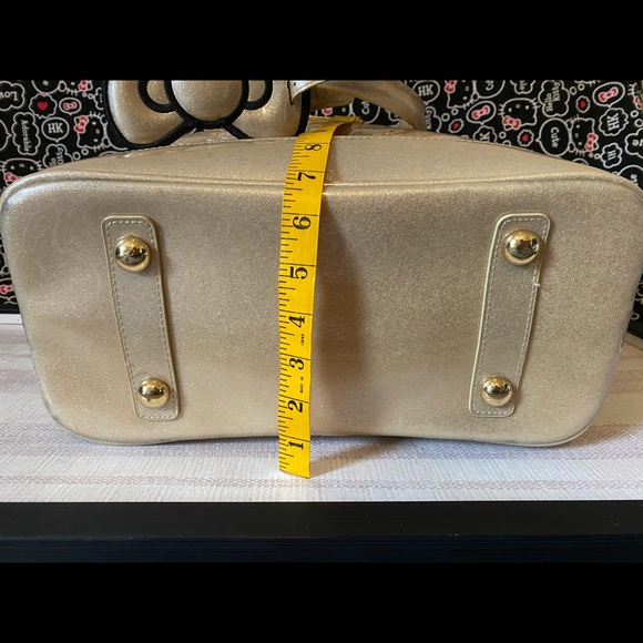 Rare Loungefly Hello Kitty Satchel in Gold - Picture 13 of 15